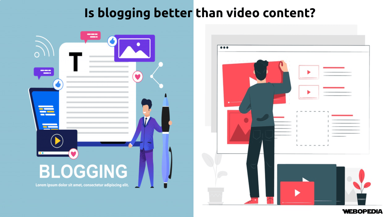 Is blogging better than video content?